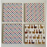 Untersetzer Mit Lama-Print | Polka Dot Untersetzer, Lama Lustige Geburtstag Party Mädchen Dekor, Gastgeschenk von ARavensDreams