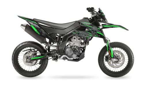 ARider Dekor (Aufkleber) für Aprilia SX 125 2018-2022 | Skull Edition (Grün) von ARider