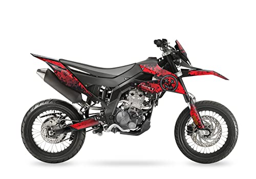 ARider Dekor (Aufkleber) für Aprilia SX 125 2018-2022 | Smiley Edition (Rot) von ARider