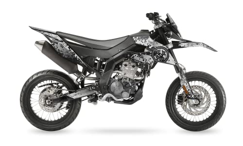 ARider Dekor (Aufkleber) für Aprilia SX 125 2018-2022 | Smiley Edition (Weiß) von ARider