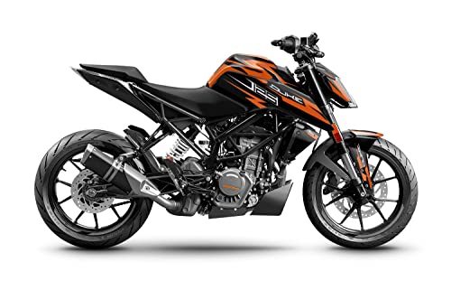ARider Dekor (Aufkleber) für KTM Duke 125/390 2017-2022 | Flash Edition (Orange) von ARider