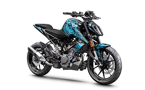 ARider Dekor (Aufkleber) passend für KTM Duke 125/390 | Dragon Edition (Blau) von ARider