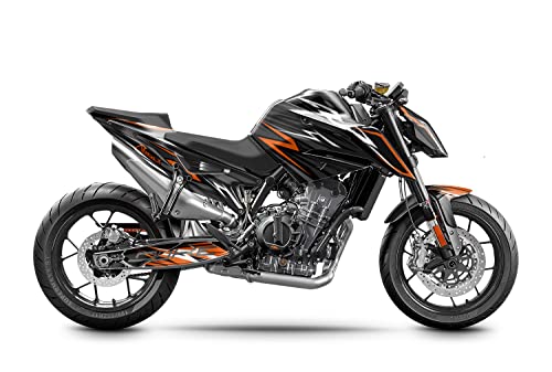 ARider Dekor (Aufkleber) passend für KTM Duke 790 2018-2020 | Classic Edition (Schwarz) von ARider