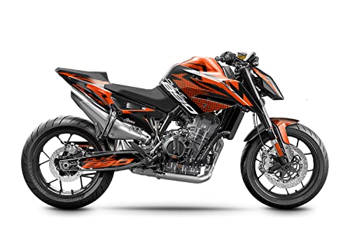 ARider Dekor (Aufkleber) für KTM Duke 890 (R) 2021-2022 | Sonic Edition (Orange) von ARider