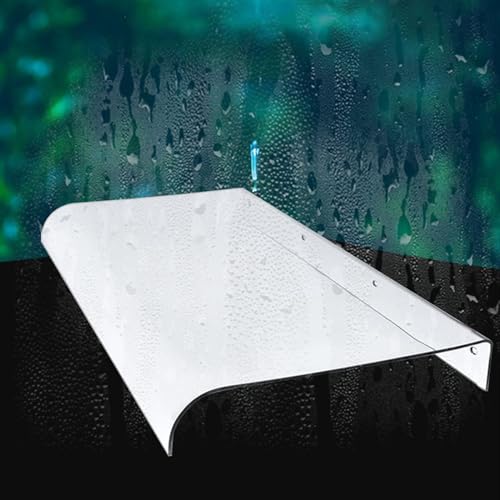 ARtsim 40-300cm Haustürvordach Balkon Vordach Tolle Überdachung für Terrassentür Türvordach Pultbogenvordach Transparent Regenschutz (Size : 40x130cm) von ZHMMJ