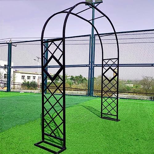 ARtsim Metall Rosenbogen Deko Garten Torbogen Rankhilfe Rosengitter freistehend Rosenhilfe metallbogen Kletterpflanzen (Color : Schwarz, Size : 300cm x 230cm) von ARtsim