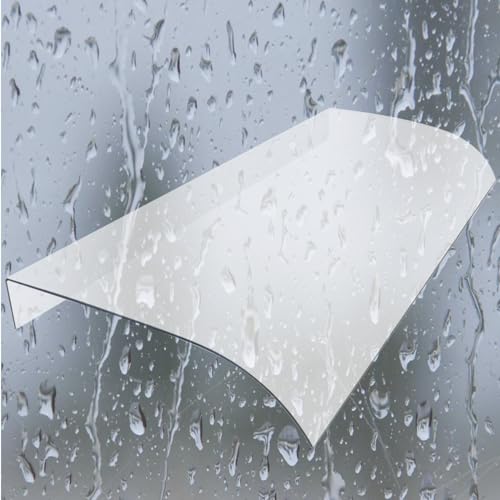 ARtsim Vordach Überdachung Haustürvordach 40cm 50cm 70cm 90cm 100cm 150cm Polycarbonat Haustürdach schützt vor Regen Schnee (Size : 50x300cm) von ZHMMJ
