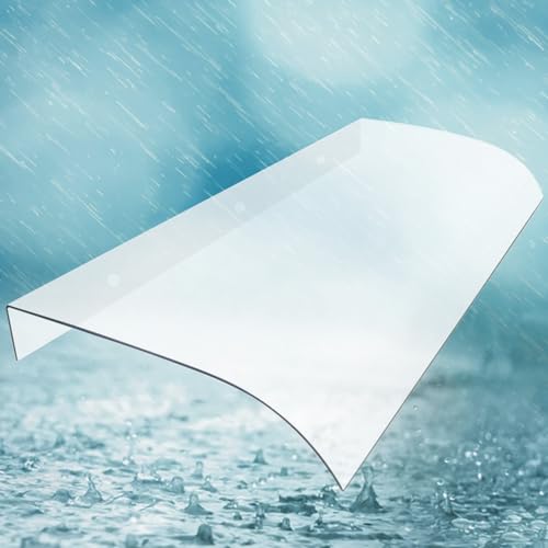 Haustür Überdachung Vordach für Türe Haustürvordach Polycarbonat Balkonüberdachung Carports Außentür Balkon Garten Mähroboter (Size : 40x130cm) von ZHMMJ