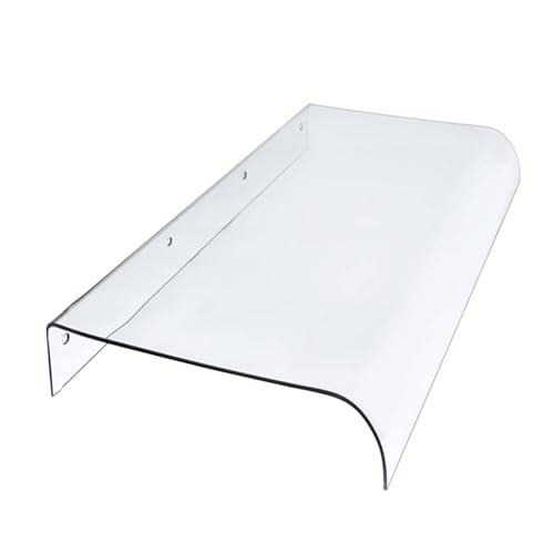 Vordach für Haustür 40cm 60cm 70cm 90cm 100cm 120cm 140cm 180cm 200cm 280cm 300cm 420cm Haustürvordach aus Polycarbonat klar Überdachung Türdach Pultbogenvordach (Größe : 40x140cm) von ARtsim