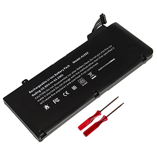 ARyee A1322 Akku Kompatibel mit MacBook Pro 13.3" A1322(Mid 2009 to Mid 2012) MC374LL/A MC375LL/A MC700LL/A MC724LL/A MD314LL/A MD313LL/A MD101LL/A von ARyee
