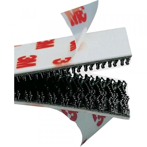StickersLab - Befestigungssystem abnehmbar Dual Lock SJ3550 schwarz (Rechteck - 10 Stück) von AS ADESIVI SICUREZZA