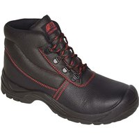 Sicherheitsstiefel basic step mid Größe 45 schwarz S3 src en iso 20345 Volleder von NITRAS