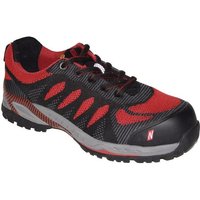 Sicherheitsschuh pro step Größe 42 schwarz/rot S1P src en iso 20345, en 61340-4-3 Textil von NITRAS