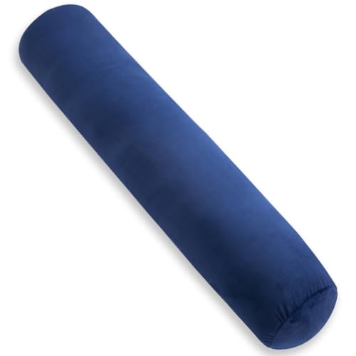 AS AWESLING Body Pillow for Adults, Full Body Pilllow for Sleeping, Long Round Cervical Pillow, Bolster Side Sleeper Pillow with Cover (Blau, 120 x 20 cm) von AS AWESLING