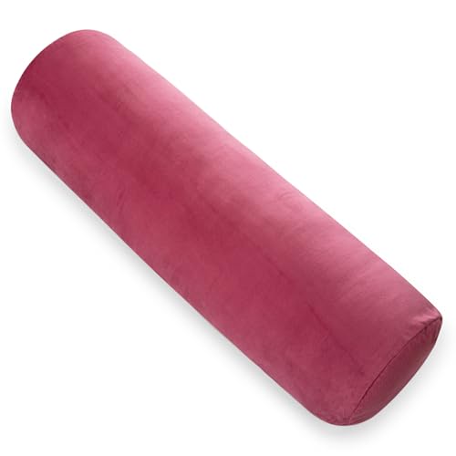 AS AWESLING Body Pillow for Adults, Full Body Pilllow for Sleeping, Long Round Cervical Pillow, Bolster Side Sleeper Pillow with Cover (Claret, 90 x 20 cm) von AS AWESLING