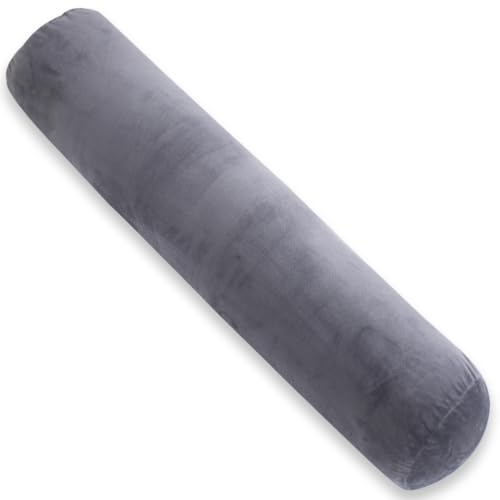 AS AWESLING Body Pillow for Adults, Full BodyPilllow for Sleeping, Long Round Cervical Pillow, Bolster Side Sleeper Pillow with Cover (Grau, 120 x 20 cm) von AS AWESLING