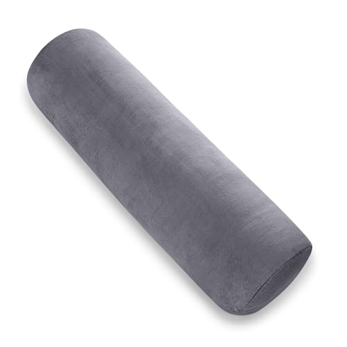 AS AWESLING Body Pillow for Adults, Full Body Pilllow for Sleeping, Long Round Cervical Pillow, Bolster Side Sleeper Pillow with Cover (Grau, 60 x 20 cm) von AS AWESLING