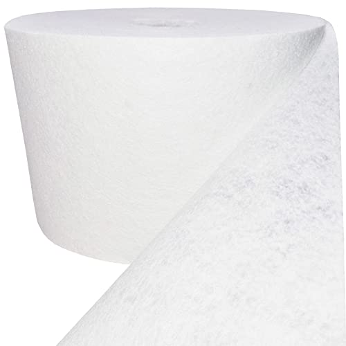 Spezialvlies für Dachabdichtung, Dachvlies, Vlies für Flüssigkunststoff, 110 g/m2, 0,15x50m, Stabilisierungsvlies, Bauvliesstoff zur Armierung von Flüssigabdichtung, Polyestervlies von SA Baustoffe