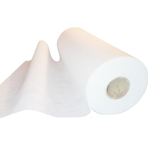 Spezialvlies für Dachabdichtung, Dachvlies, Vlies für Flüssigkunststoff, 110 g/m2, 0,50x50m, Stabilisierungsvlies, Bauvliesstoff zur Armierung von Flüssigabdichtung, Polyestervlies von SA Baustoffe