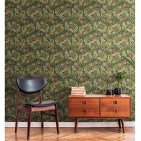 As Creation - a.s. Création Drawn Into Nat 394251 Vliestapete Botanical / Dschungel 10.05 x 0.53 m Grün Wohnzimmer Schlafzimmer Büro von AS CREATION