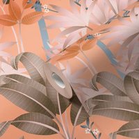 As Creation - a.s. Création ap arcade 391722 Vliestapete Blumen / Floral 10.05 x 0.53 m Orange Wohnzimmer Schlafzimmer Büro von AS CREATION