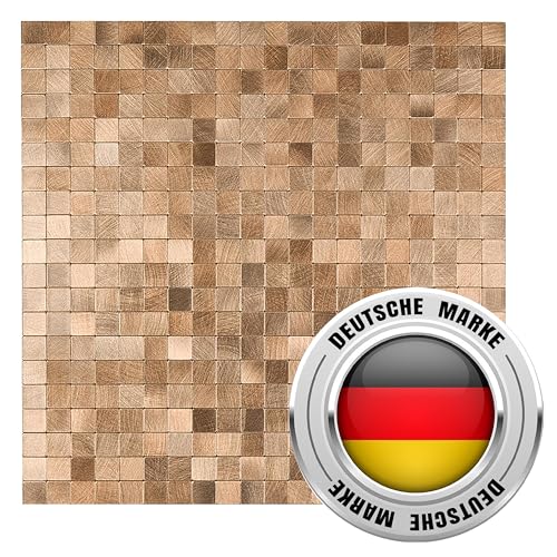 AS COUNTRY STONE Selbstklebende Mosaikfliesen | 30cm x 30cm | Wandpaneele für mühelose Montage | Akustikpaneele | Wandverkleidung - Küchenrückwand | Klebefliesen von AS Country Stone
