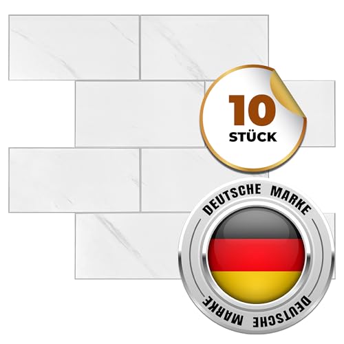 AS COUNTRY STONE Selbstklebende Mosaikfliesen | 30cm x 30cm | Wandpaneele für mühelose Montage | Akustikpaneele | Wandverkleidung - Küchenrückwand | Klebefliesen von AS Country Stone