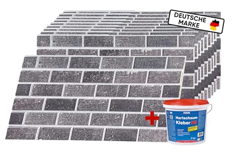 AS Country Stone - Wandpaneele Steinoptik - 3D Effekt - Wandverkleidung Steinoptik für Küche, Wohnzimmer, Innen- und Außenbereich - Steinoptik Styropor - 3D Wandpaneele - Akustikpaneele | ST430 | von AS Country Stone