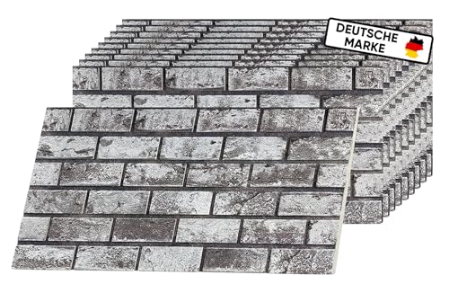 AS Country Stone - Wandpaneele Steinoptik - 3D Effekt - Wandverkleidung Steinoptik für Küche, Wohnzimmer, Innen- und Außenbereich - Steinoptik Styropor - 3D Wandpaneele - Akustikpaneele | ST440 | von AS Country Stone