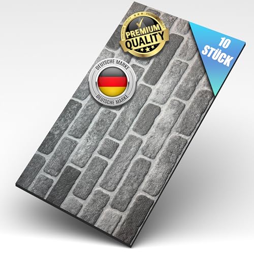 AS Country Stone® Wandverkleidung Steinoptik | 100x50x2 cm | 3D Effekt Wandpaneele Steinoptik für Küche und Wohnzimmer | Innen- und Außenbereich - Steinoptik Styropor - 3D Wandpaneele | 10 Stück | von AS Country Stone