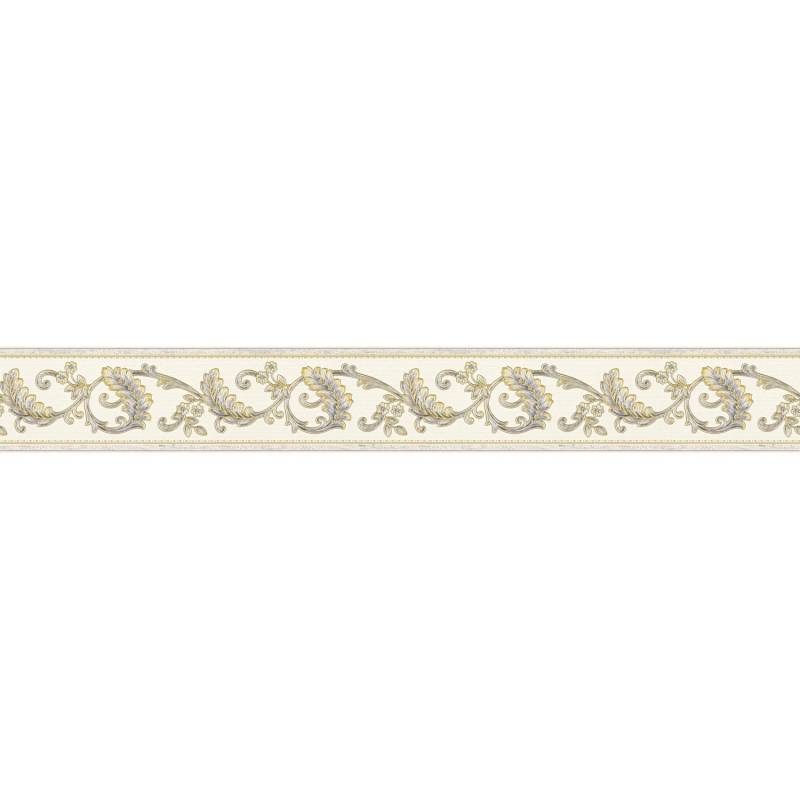 A.S. Création Borte selbstklebend Barock 5 m x 8 cm Gold-Silber von AS-Creation