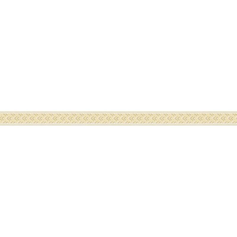 A.S. Création Borte selbstklebend Muster 5 m x 4 cm Gold-Weiß von AS-Creation