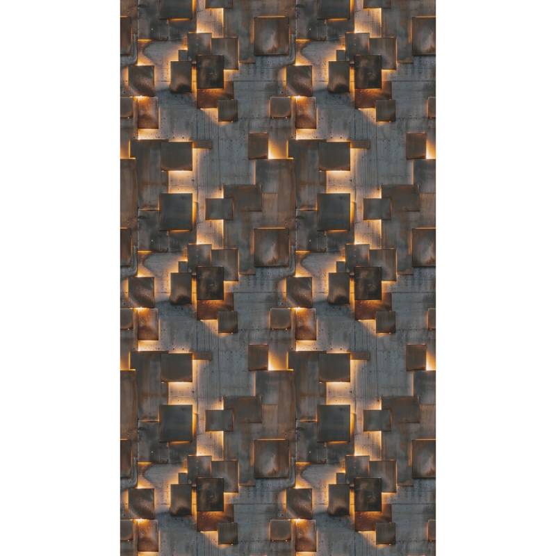 A.S. Creation Fototapete Abstrakt Grafik 1,59 m x 2,8 m Braun-Grau FSC® von AS-Creation