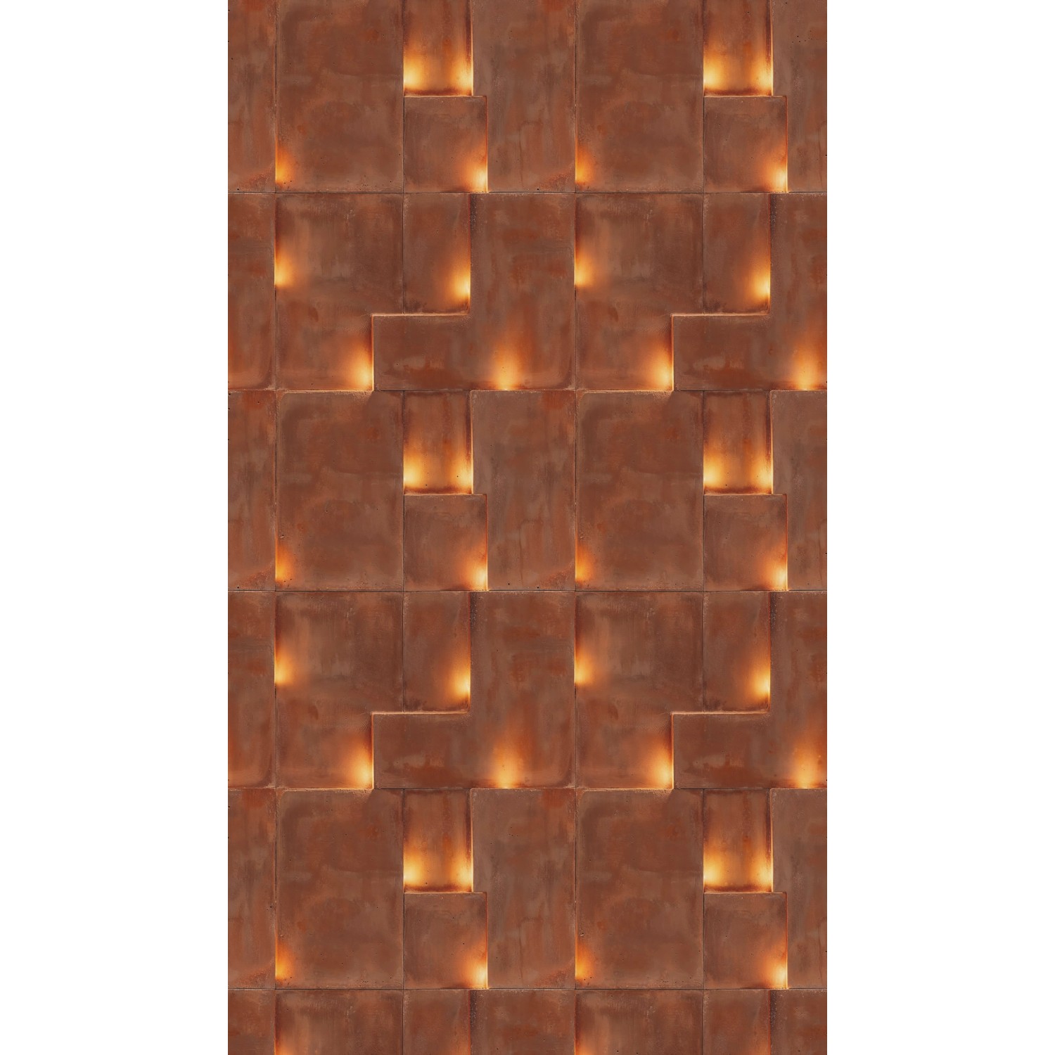 A.S. Creation Fototapete Abstrakt Grafik 1,59 m x 2,8 m Rot-Orange FSC® von AS-Creation