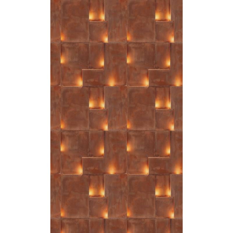 A.S. Creation Fototapete Abstrakt Grafik 1,59 m x 2,8 m Rot-Orange FSC® von AS-Creation