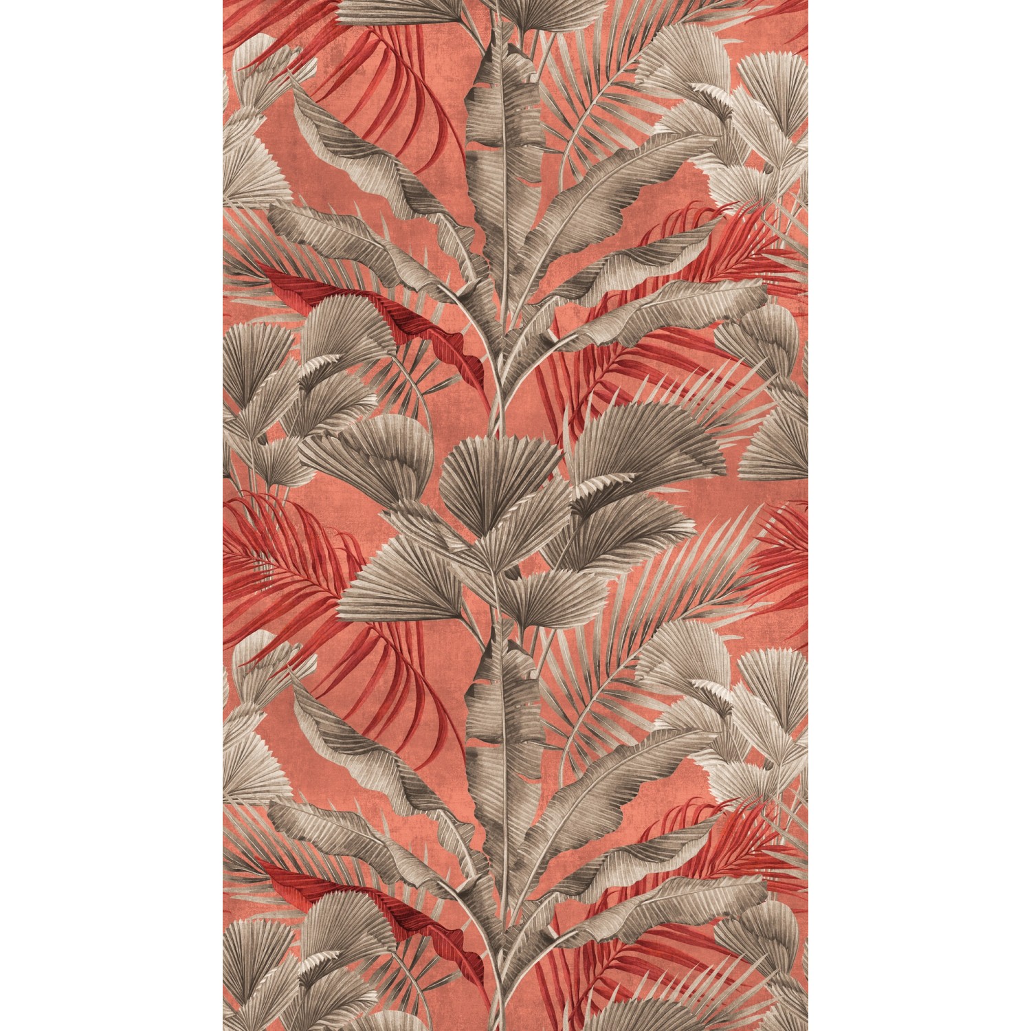 A.S. Creation Fototapete Dschungel 1,59 m x 2,8 m Rot-Grau-Braun FSC® von AS-Creation