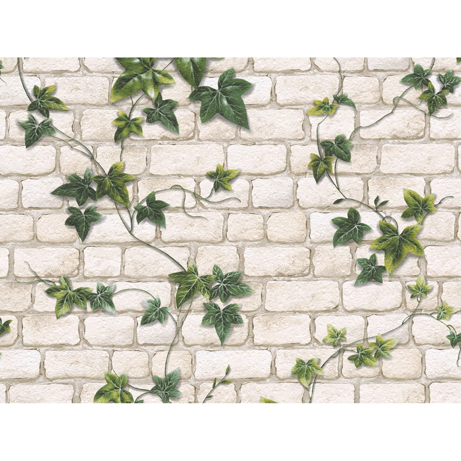 A.S. Creation Papiertapete Dekora Natur Klinker Efeu Weiß FSC® von AS-Creation