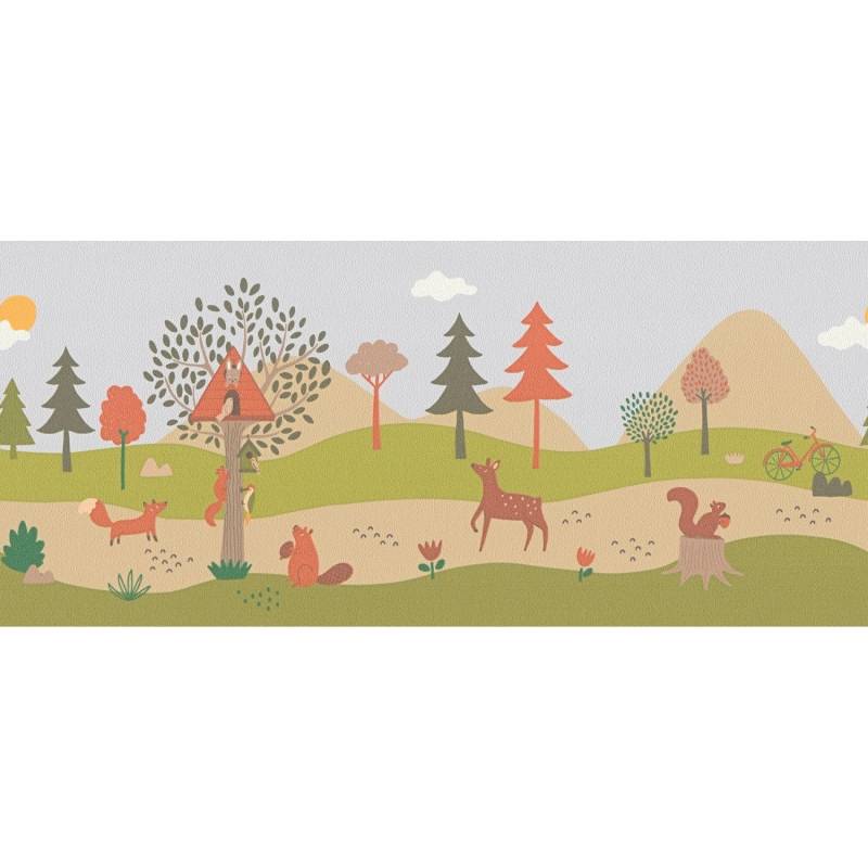 A.S. Création Selbstklebende Bordüre mit Waldtieren in Grün 5 m x 0,18 m A.S. Création Selbstklebende Bordüre mit Waldtieren in Grün 5 m x 0,18 m von AS-Creation