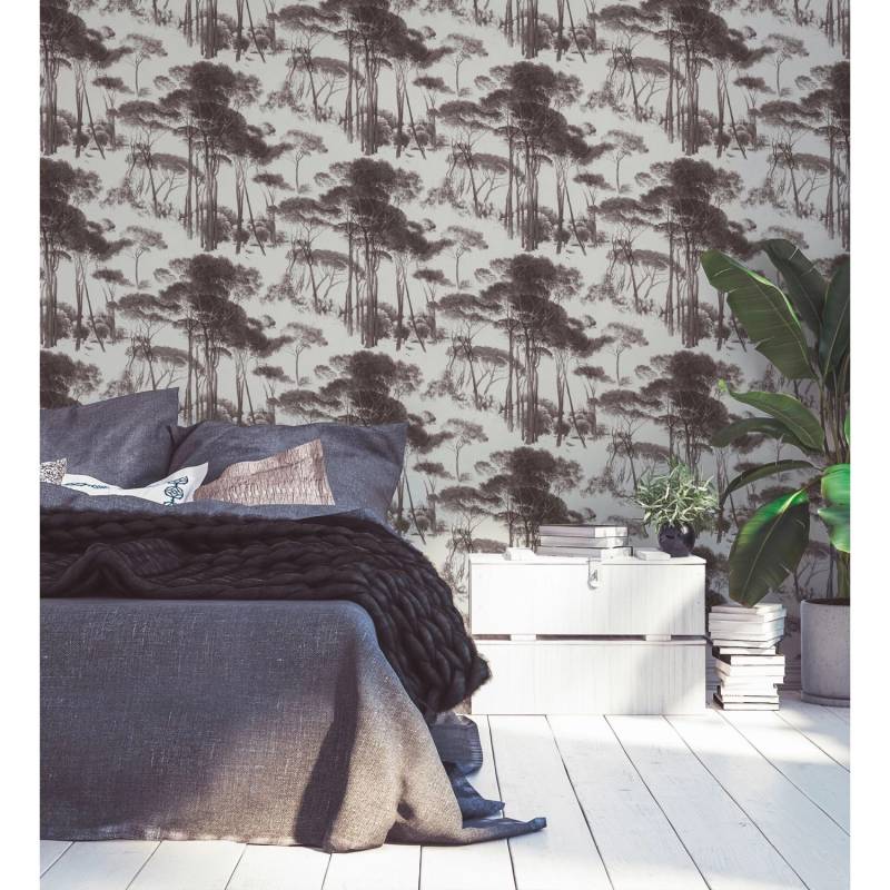 A.S. Création Tapete Bäume Schwarz und Weiß 53 cm x 10,05 m AS-376511 A.S. Création Tapete Bäume Schwarz und Weiß 53 cm x 10,05 m AS-376511 von AS-Creation