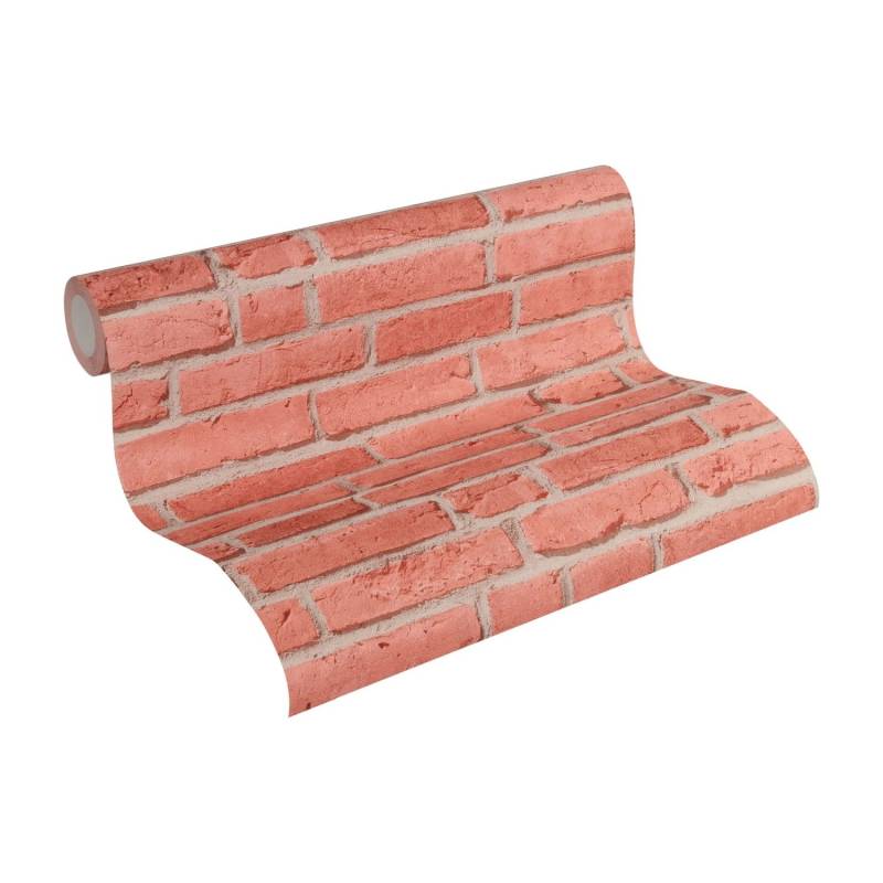 A.S. Création Tapete Steinoptik Rot 53 cm x 10,05 m AS-355811 von AS-Creation