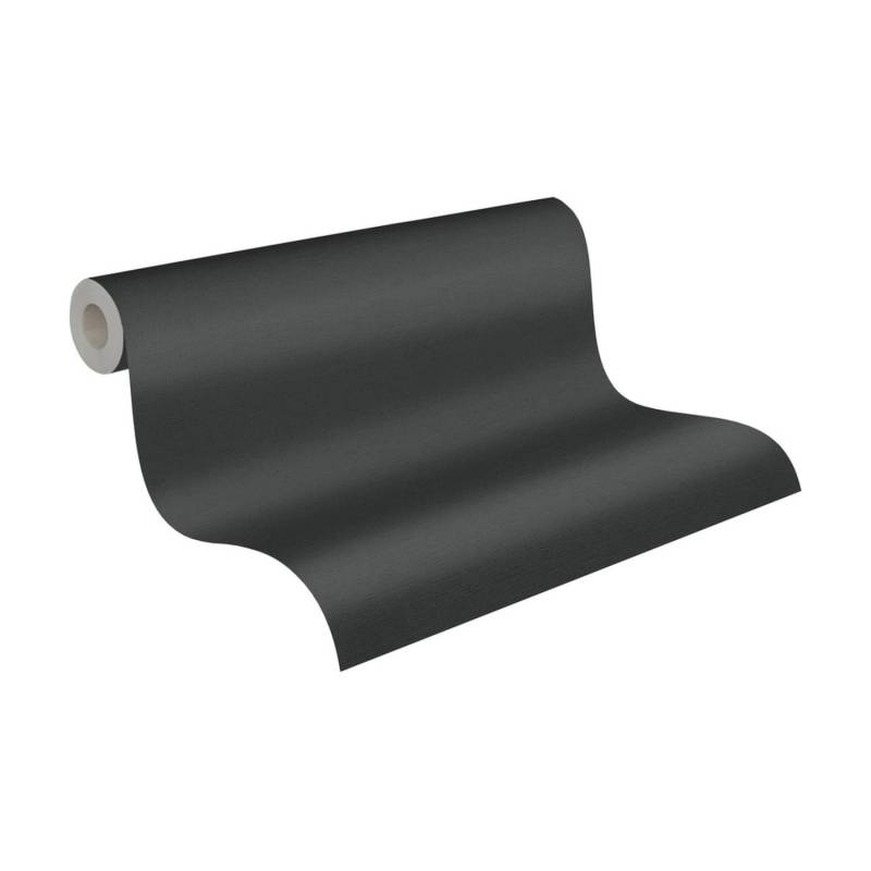A.S. Création Tapete Uni Schwarz 53 cm x 10,05 m AS-371781 von AS-Creation