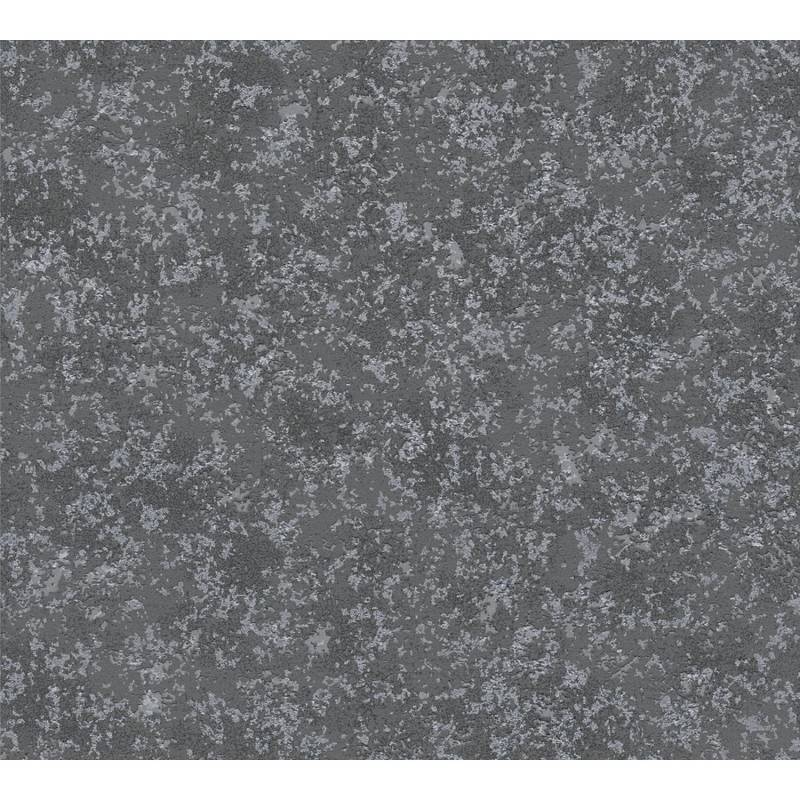 A.S. Création Tapete Uni Schwarz Silber und Grau 53 cm x 10,05 m AS-377746 von AS-Creation