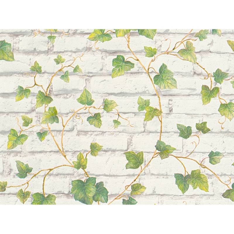 A.S. Création Vliestapete Best of Wood´n Stone Stein Altweiß Efeu FSC® von AS-Creation