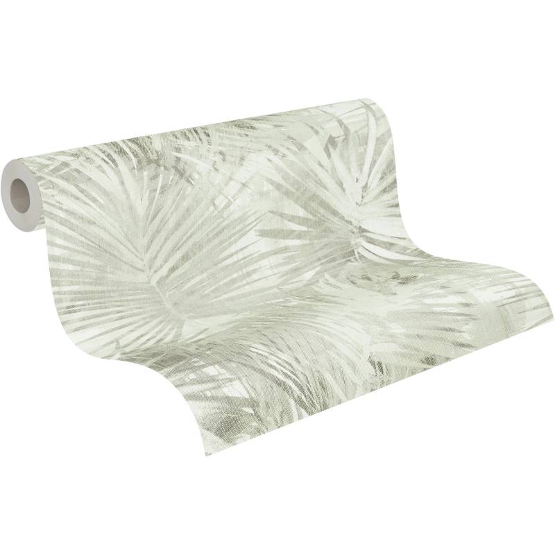 A.S. Création Vliestapete Blätter Creme-Grün FSC® von AS-Creation