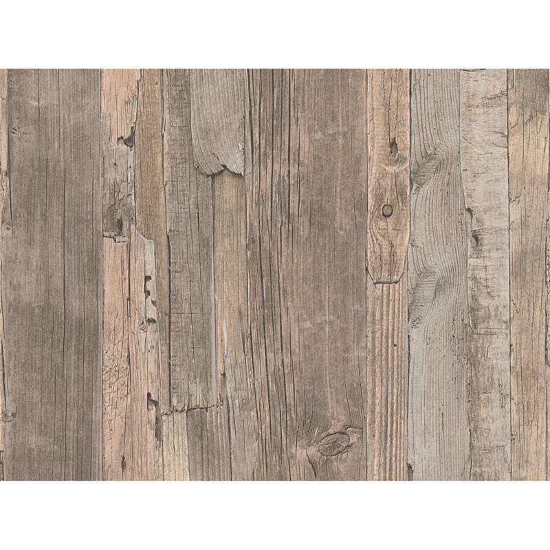 A.S. Creation Vliestapete Decoworld Holz Hellbraun FSC® von AS-Creation
