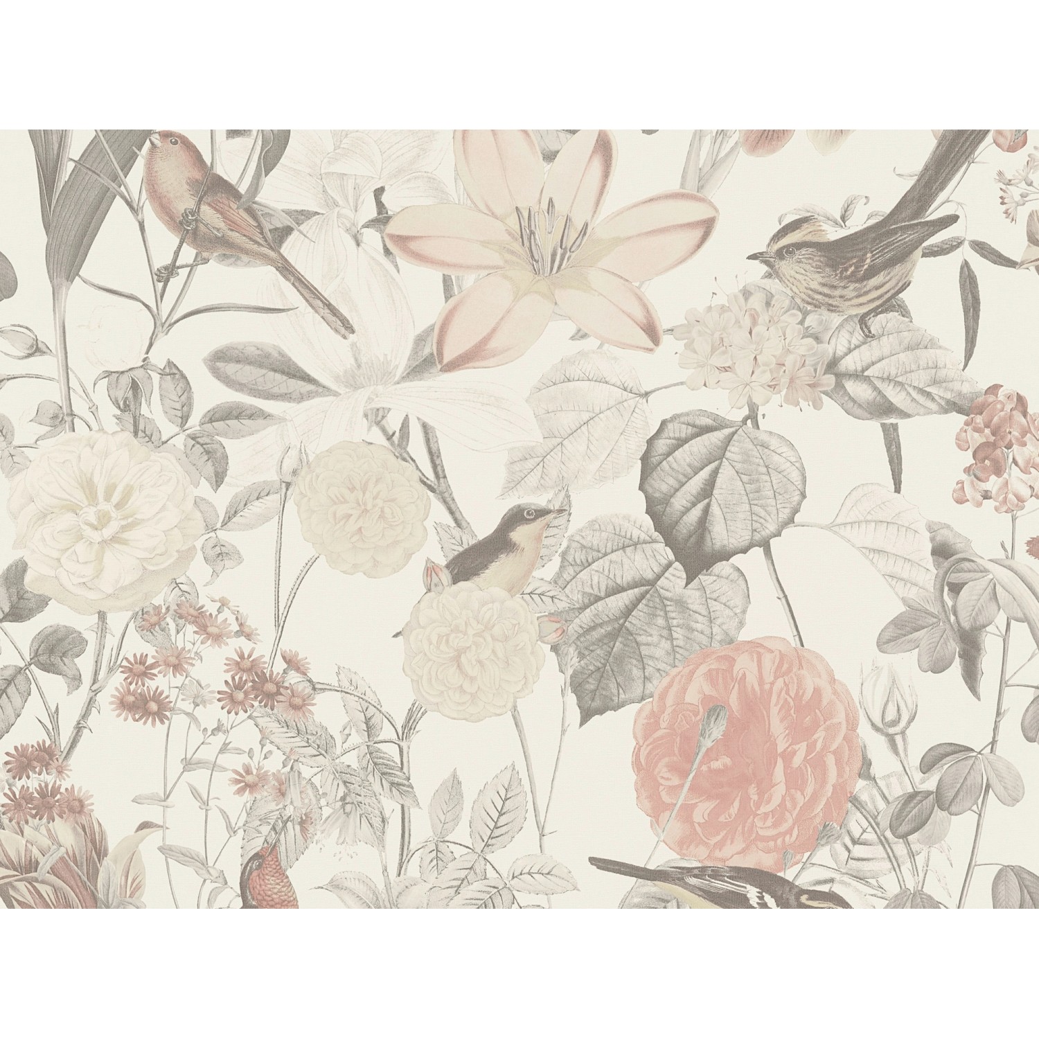A.S. Création Vliestapete Exotic Fragrance Blumen Creme-Rosa FSC® von AS-Creation