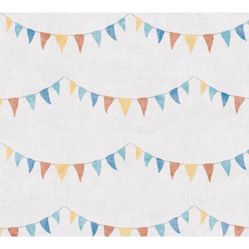 A.S. Creation Vliestapete Girlande 10,05 m x 0,53 m Beige-Bunt FSC® von AS-Creation