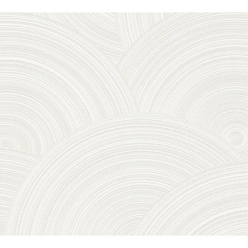 A.S. Création Vliestapete Grafik Kreisförmig Bögen Weiß Silber FSC® von AS-Creation