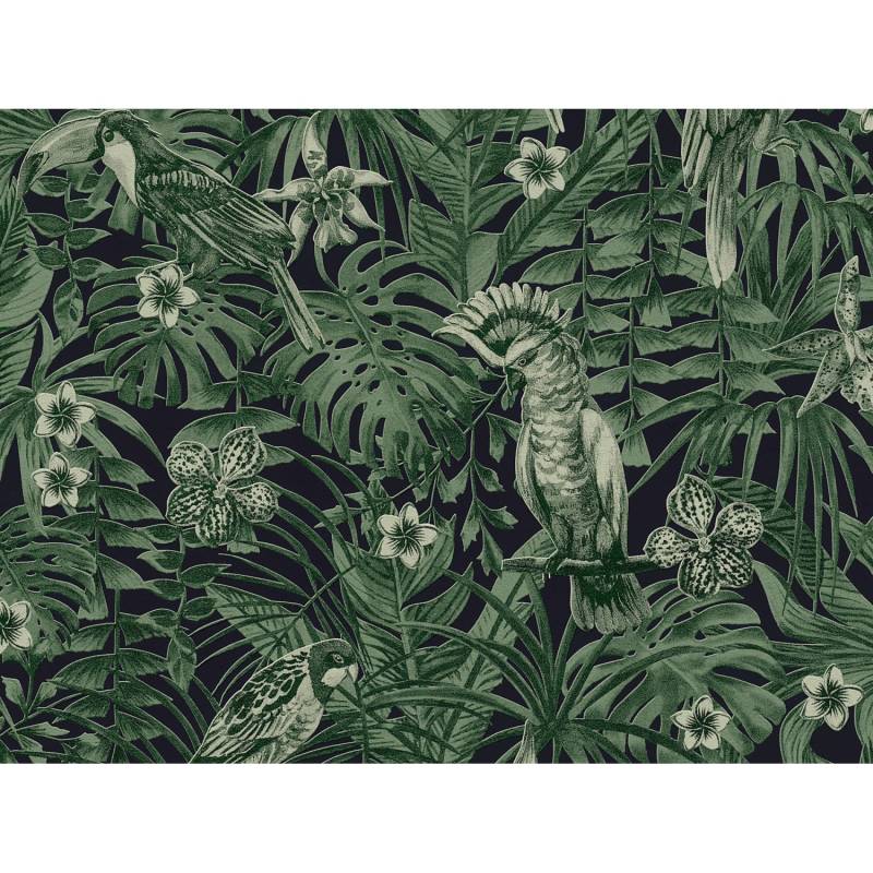 A.S. Création Vliestapete Greenery Vögel Schwarz-Grün FSC® von AS-Creation