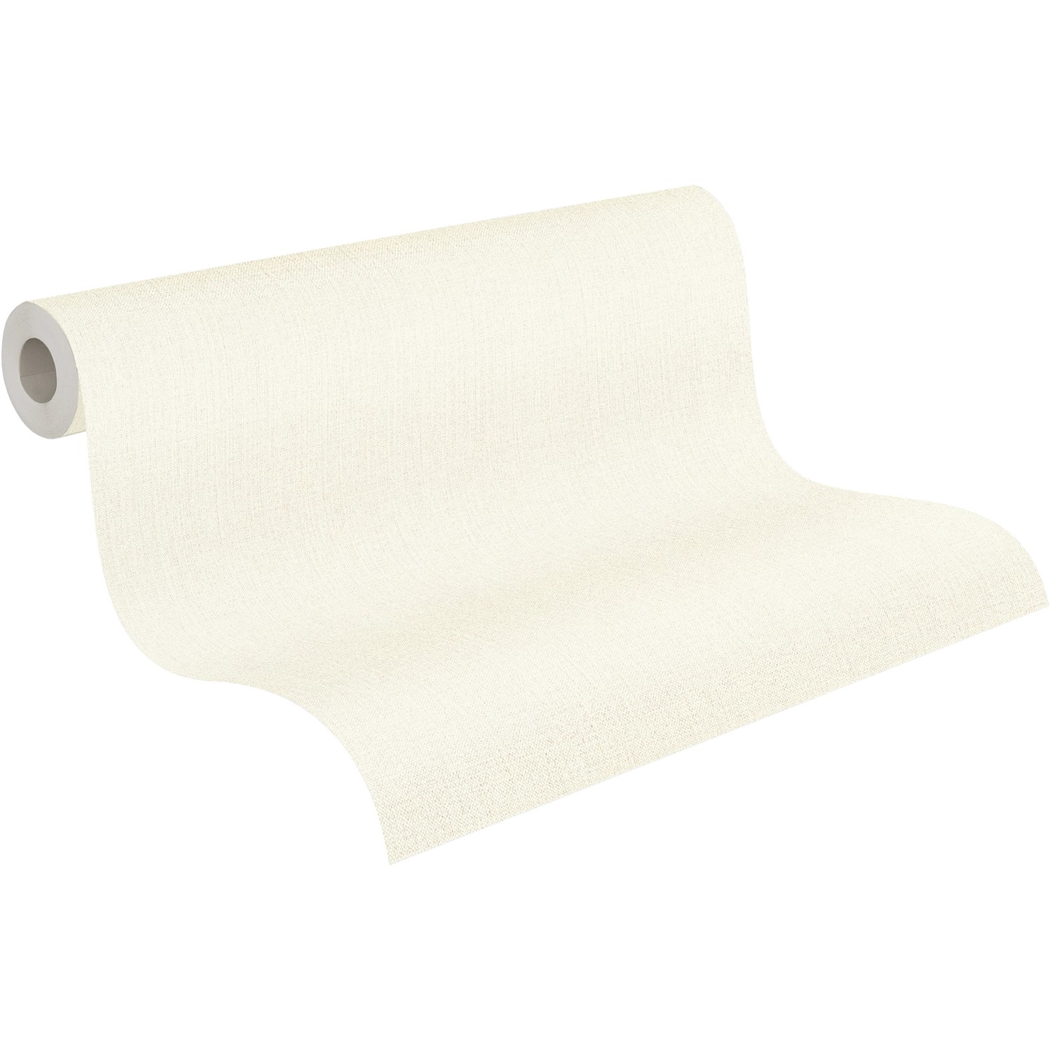 A.S. Création Vliestapete Uni Textiloptik Creme FSC® von AS-Creation